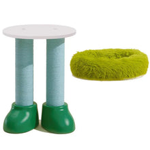 Makesure Series Green Boots 3-in-1 Cat Scratcher, Bed, and Side Table - Stylish Feline Furniture