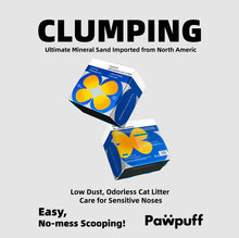 Pawpuff Ultra Clumping Sodium Bentonite Cat Litter - DUST FREE Formula 2 Packs Bundle