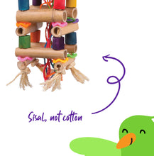 Tower Toy with Sisal & Beads