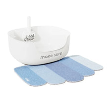 Makesure series Open Cat Litter Tray Cat Litter Box - White