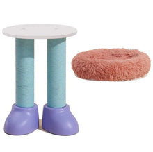 Makesure Series Purple Boots 3-in-1 Cat Scratcher, Bed, and Side Table - Stylish Feline Furniture