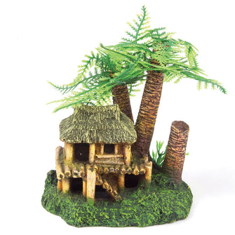 Jungle Hut With Bamboo Trees