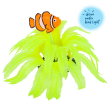 Silicone Yellow Fern With Clown Fish