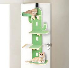 Cactus-Shaped Multi-Level Wooden Hanging Cat Tree