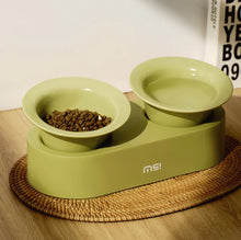 Makesure Series Jingle 2-in-1 Ceramic Pet Bowl Set for Food & Water Cat Bowls