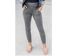 Azura Exchange Pleated Pocket Leggings Grey Sports Pants