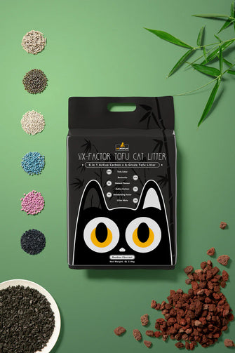 A Grade 6-Factor Tofu Cat Litter - Charcoal