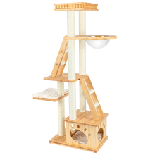 HONEYPOT CAT Solid Wood 5-Level Cat Tree - 180172pro