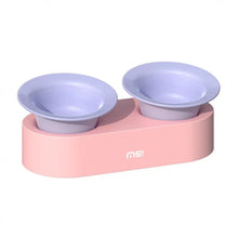 Makesure Series Jingle 2-in-1 Ceramic Pet Bowl Set for Food & Water Cat Bowls - Mixed Color