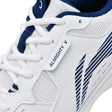 Li-Ning Almighty V2.0 Badminton Shoes - White / Blue Logo