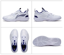 Li-Ning Almighty V2.0 Badminton Shoes - White / Blue Logo