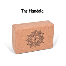 Natural Cork Yoga Block - Mandala