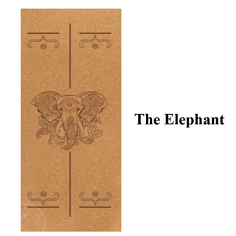 Natural Cork Pilates Yoga Mat - Elephant