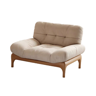 Cloudy Puff White Single Sofa