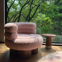 Flora Swivel Boucle Chair