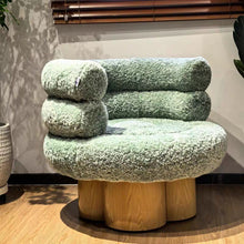 Flora Swivel Boucle Chair