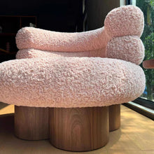 Flora Swivel Boucle Chair