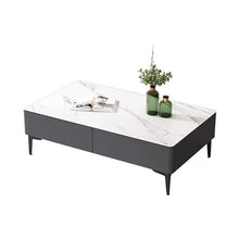 Italian Style Rectangular Marble Coffee Table