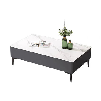 Italian Style Rectangular Marble Coffee Table