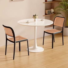 Tulip White Round Dining Table - Multicolor