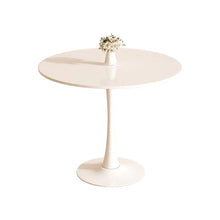 Tulip White Round Dining Table - Multicolor
