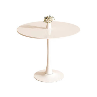Tulip White Round Dining Table - Multicolor
