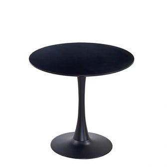 Black Round Dining Table - Multicolor