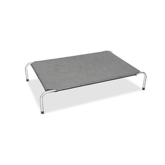 Canvas/Twill Mid Grey Raised Dog Bed