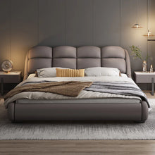 Italian Style Double-Layered Headboard Designed Bed Frame