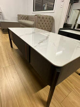Lusso White Marble Coffee Table