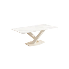 Elissa White Marble Dining Table