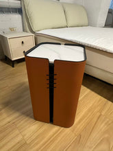 Urban Style Leather Side Table