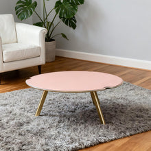 Eleganza Leather Round Coffee Table