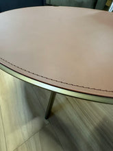 Eleganza Leather Round Coffee Table
