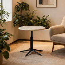 Boston Adjustable Natural Marble Side Table