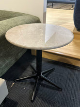 Boston Adjustable Natural Marble Side Table