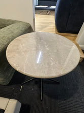 Boston Adjustable Natural Marble Side Table