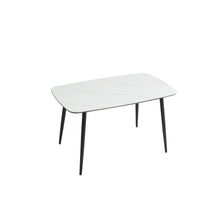 Minimalist White Marble Dining Table