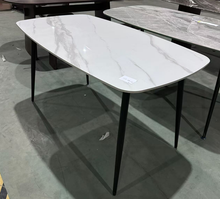 Minimalist White Marble Dining Table