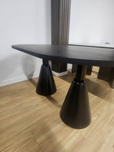 Modern Oval Oak Dining Table
