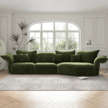 Chérie Petal White Velvet Sofa