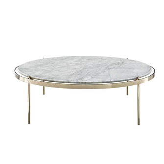 Grace Round Coffee Table With Marble Top