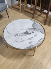 Grace Round Coffee Table With Marble Top