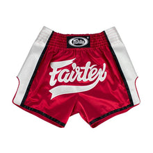 FAIRTEX - Red/White Slim Cut Muay Thai Boxing Shorts