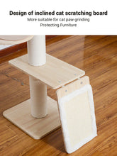 Floor to Ceiling Climbing Solid Wood Hemp Rope 7-layer Cat Tree