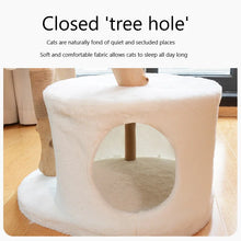 Solid Wood Hemp Rope Cat Tree