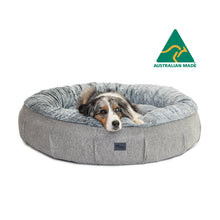 Harley Pet Bed Harlow Grey & Artic Faux Fur