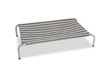 Heavy Duty Flea-Free Dog Bed Grey & White Stripe