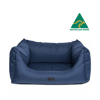 High Side Hideout Ortho Pet Bed Ripstop Bondi Blue