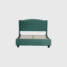 Paris Classic Green Fabric Bed